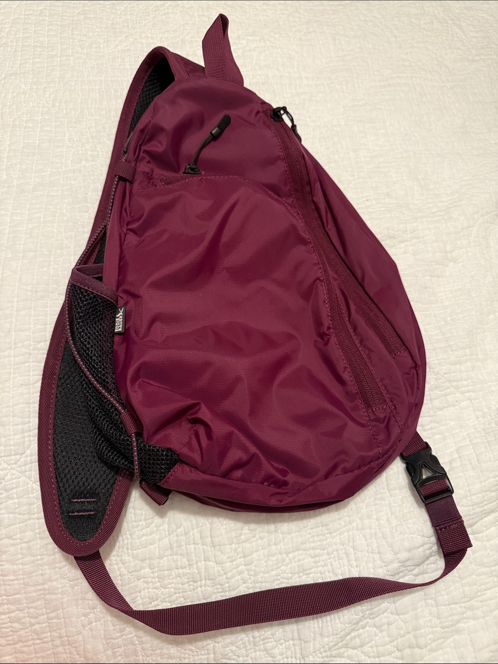 Eddie Bauer Burgundy Sling Belt Bag (New Without Tags)